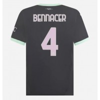 Camiseta AC Milan Ismael Bennacer #4 Tercera Equipación 2024-25 manga corta